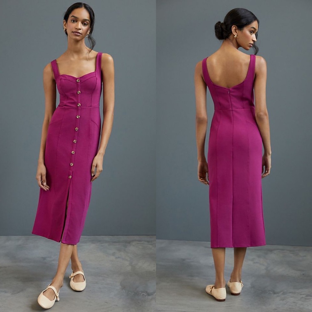 Anthropologie Maeve Knit Midi Dress size 8